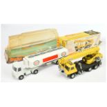 Dinky Toys 945 AEC Articulated Tanker "Esso" White cab and tanker, light grey base, black interio...