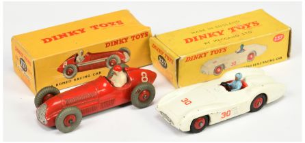 Dinky Toys 232 (23F) Alfa Romeo racing Car - red body and rigid hubs, silver grille (model has Su...