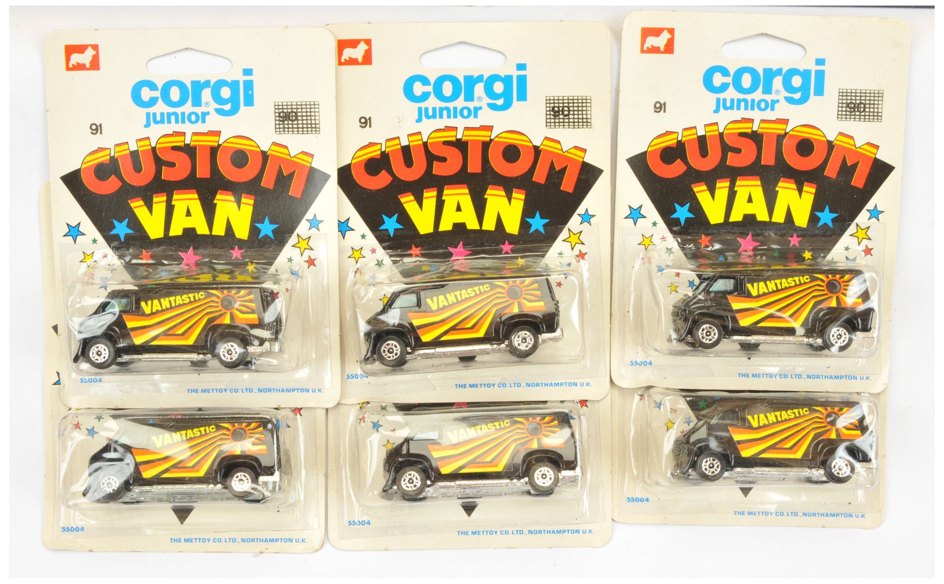 Corgi Toys Juniors Group To Include 91 Custom Van "Vantastic" - Black, orange and yellow - Trade ... - Image 2 of 2