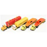 Corgi Toys Unboxed Group Of 4 - (1) Scammell Handyman Truck and Trailer "Ferrymasters" - Yellow, ...