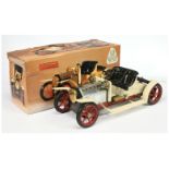 Mamod Steam Roadster SA1 - Off white body, black seat with Tag on string See-Photo -