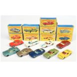 Matchbox Regular Wheels group To Include - 14d ISO Grifo - Blue body, light blue interior, 33c La...