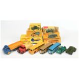 Dinky Toys Group Of To Include -408 Big Bedford Lorry - Blue and yellow, 410 Bedford End Tipper, ...