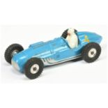 Dinky Toys Unboxed 230 Talbot-Lago Racing Car - Mid-blue body, silver trim, figure driver, yellow...