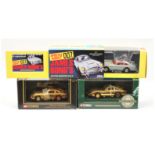 Corgi "James Bond" Aston Martin DB5 (1/43rd) Group Of 3 - (1) 04202 - Gold Plated with black inte...