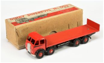 Dinky Toys 503 Foden (type 1) Flat Truck With Tailboard - Red Cab, back and rigid hubs with herri...