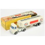 Dinky Toys 945 AEC Articulated Tanker "ESSO" - White cab and tanker, pale grey chassis, mid-blue ...