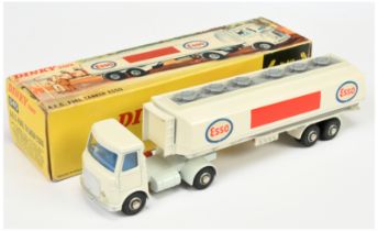 Dinky Toys 945 AEC Articulated Tanker "ESSO" - White cab and tanker, pale grey chassis, mid-blue ...