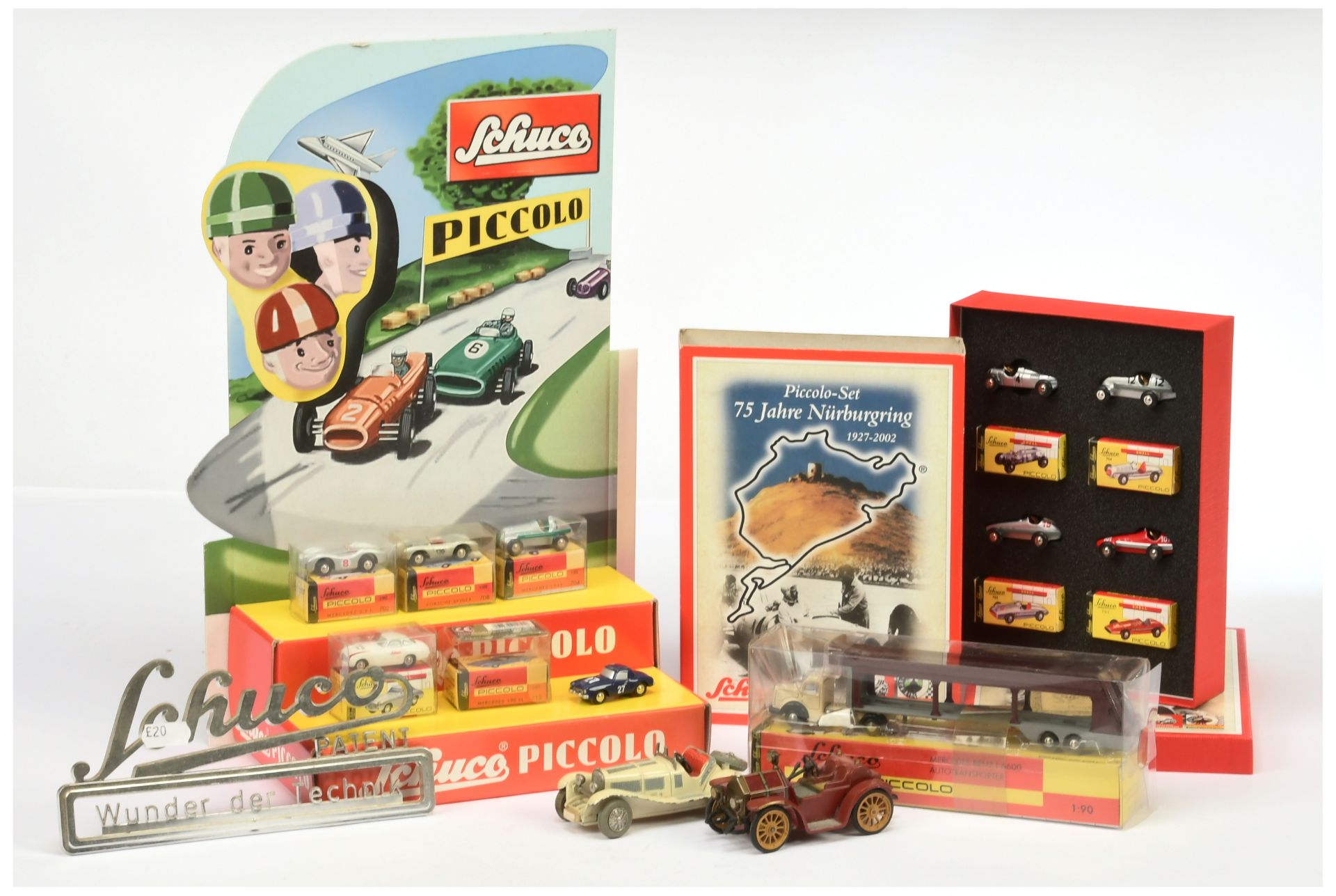 Schuco A Group To Include Piccolo (re-issues) "Nurburgring" 4- Piece Set, 6 X models To Include T...