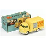 Corgi Toys 411 Smiths Karrier "Lucozade" - Yellow, body grey side opening door, silver trim and f...