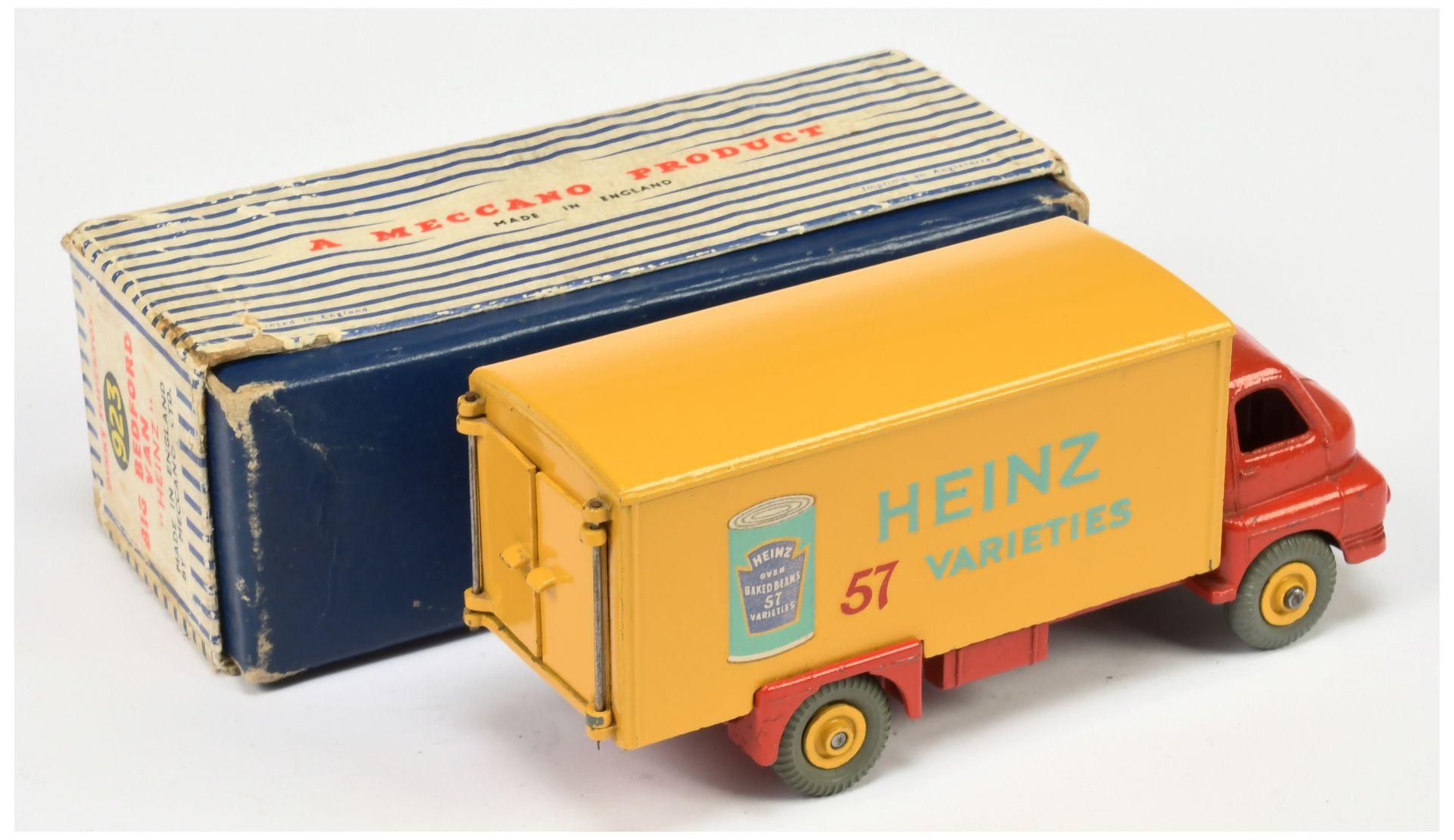 Dinky Toys 923 Big Bedford Van "Heinz 57 Varieties"  - Red cab and chassis, yellow back and super... - Image 2 of 2