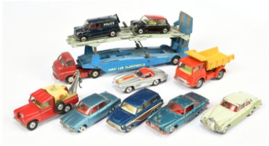 Corgi Toys Unboxed Group To Include Mercedes 300SL " Competition Model", Rover 2000 Saloon, Bedfo...