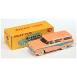 Dinky Toys 173 Nash Rambler - Peach body, mid-blue side flashes, silver trim and light beige rigi...