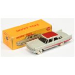 Dinky Toys 192 De Soto Fireflite  - Grey body with red roof and side flashes, silver trim and spu...