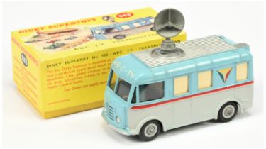 Dinky Toys 988 "ABC TV" Transmitter Van - Two-Tone Blue and grey, red side flashes, silver trim a...