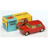 Corgi Toys 225 Austin Seven Mini - Red body, lemon interior, silver trim and spun hubs