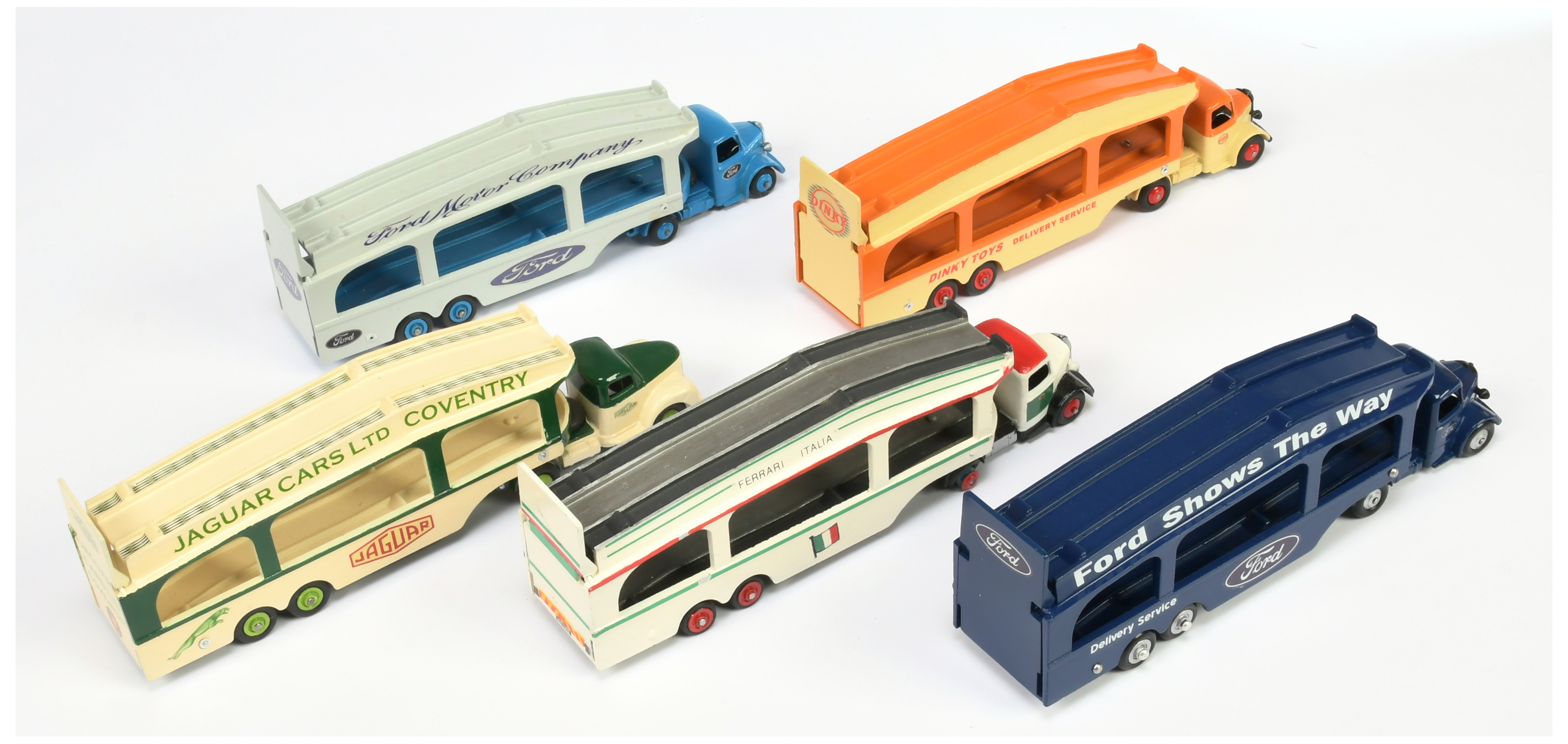 Dinky Toys Unboxed Group of Car Code 3 Transporters To Include - "Jaguar Cars", Ford Shows The Wa... - Image 2 of 2