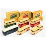 Dinky Toys Group Of Buses To Include 280 Observation Coach, 281 Luxury Coach, 3 X 290 Double Deck...