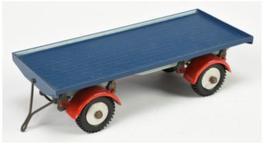 Shackleton Model Dyson Trailer - Blue, red mudguards, pale grey chassis and metal draw bar - Good...