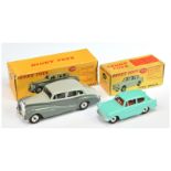Dinky Toys 150 Rolls Royce Silver Wraith - Two-Tone Grey, chrome trim and spun hubs plus 155 Ford...