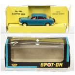 Triang Spot On 286 Austin 1800 Saloon -Capri blue body, red interior with black steering wheel an...