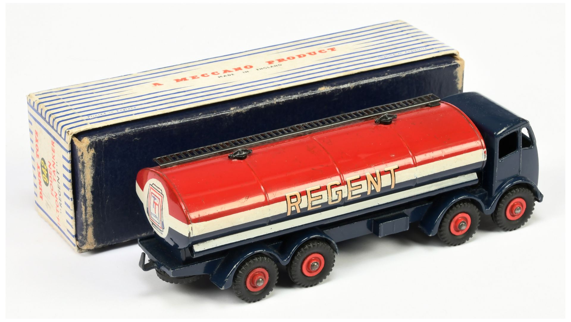 Dinky Toys 942 Foden (type 2) Tanker "Regent" - Blue cab and chassis, white, red including supert... - Bild 2 aus 2