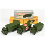 Dinky Toys Military Group To Include (1) 622 Foden Covered Wagon, (2) 623 Covered wagon and (3) 6...