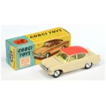 Corgi Toys 234 Ford Consul Classic - Cream body, pink roof, lemon interior, silver trim and spun hub