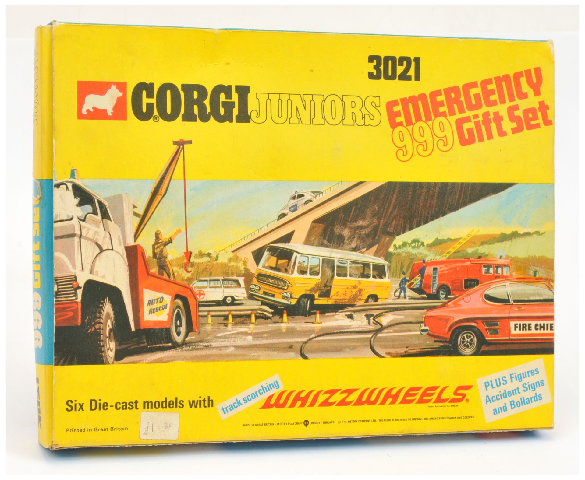 Corgi Toys Juniors 3021 "Emergency 999" Gift Set To Include 6 Pieces - Ford Holmes Wrecker, Ford ... - Image 2 of 2