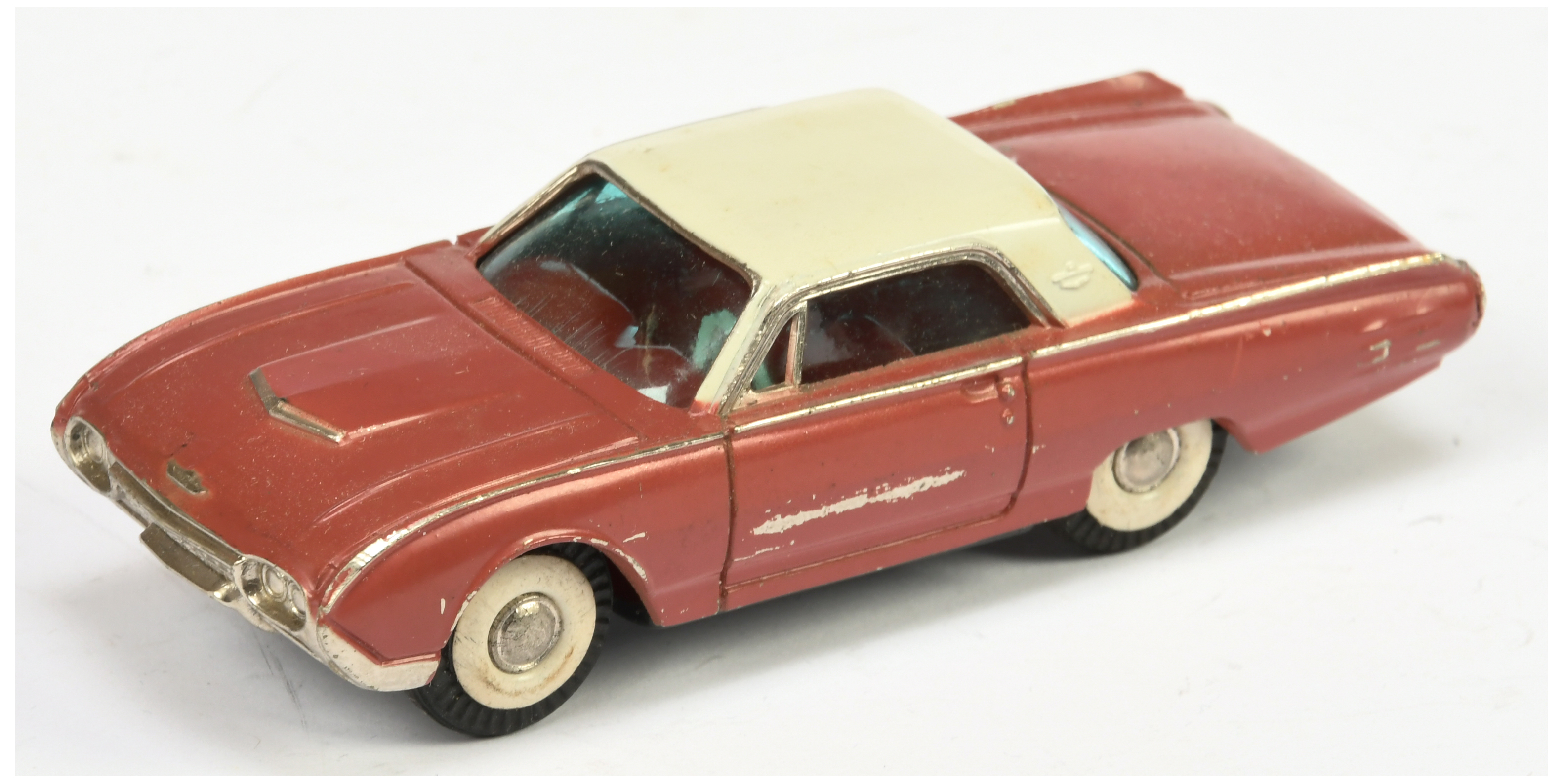 Cherryca Phenix  15 Ford Thunderbird - Metallic Cerise, off white hood, red interior, chrome trim...