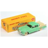 Dinky Toys 169 Studebaker Golden Hawk - Light green with light beige back, side flashes and rigid...