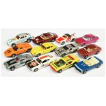 Corgi Toys Unboxed Whizzwheels Group Of 12 To Include Jaguar Type E - Pearlescent yellow, Ford Ca...