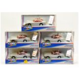 Corgi 94060 "James Bond" Aston Martin DB5 (1/36th) Group Of 5 - Silver, red interior, gold bumper...