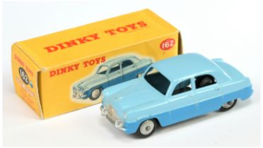 Dinky Toys 162 Ford Zephyr Saloon - Two--Tone blue body, grey rigid hubs and silver trim