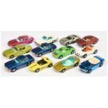 Corgi Toys Unboxed Whizzwheels Group Of 12 To Include Mercedes 350SL - Blue - another but Metalli...