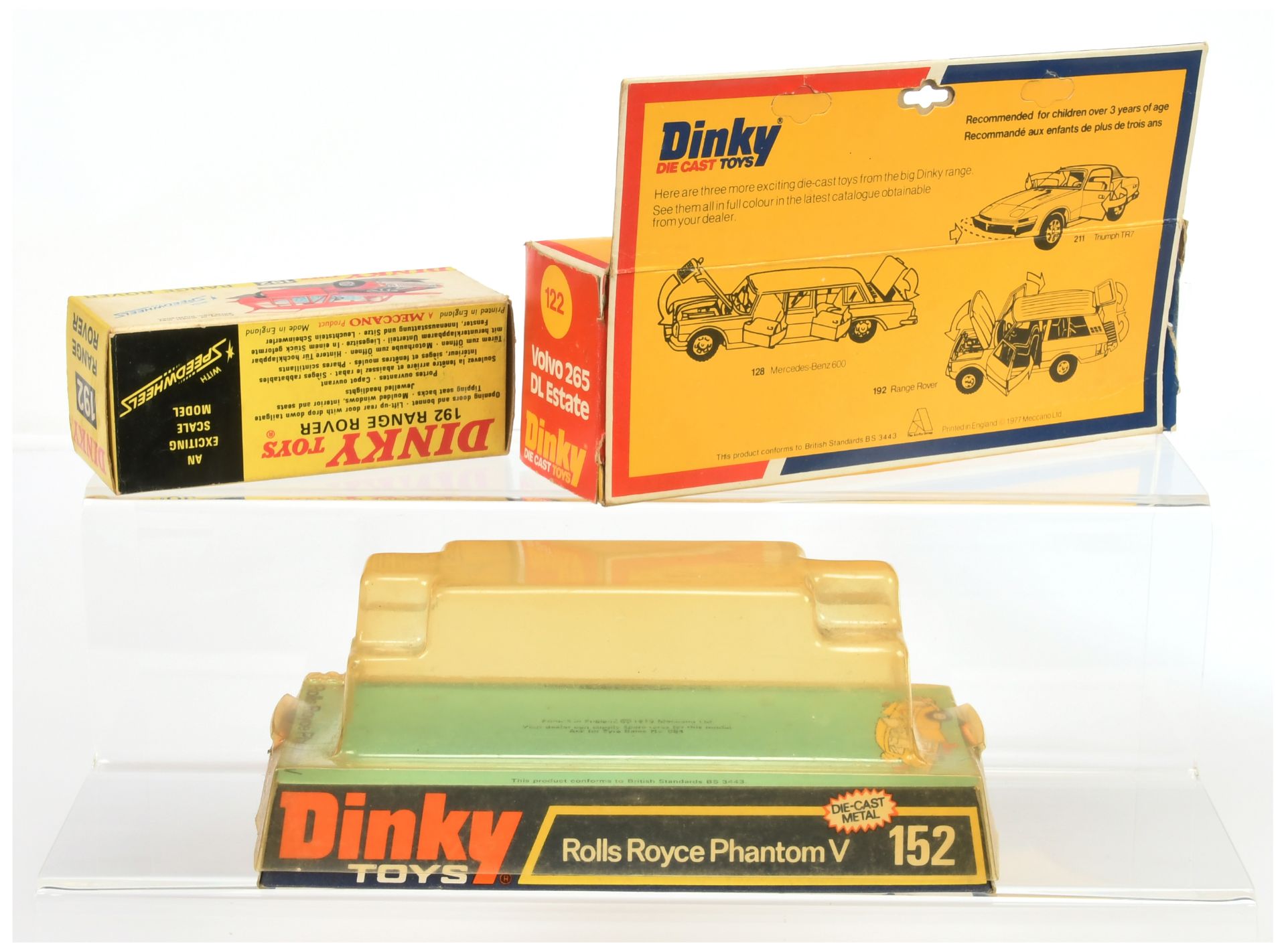 Dinky Toys Empty boxes A Group - (1) 122 Volvo 265 estate Car, (2) 152 Rolls Royce Phantom V and ... - Bild 2 aus 2