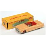 Dinky Toys 132 Packard Convertible - Light tan body, red rigid hubs and interior with figure driv...