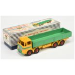 Dinky Toys 934 Leyland Octopus Wagon  - Yellow cab and chassis, mid-green open back and flashes, ...