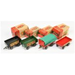 Tekno  Group Of 4 X Trailers - (1) "Coal & Coke" - Black, (2) Same but Green, (3) "Sand & Gravel"...