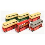 Dinky Toys  Unboxed Double Decker Bus  Group  To Include (type 1,2 & 3)  - Two-Tone Cream and Gre...