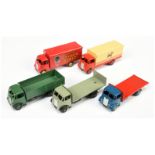 Dinky Toys Guy (type 1 & 2) Unboxed Group  To Include "Spratt's" Van,  Flat Bed With Tailboard, 4...