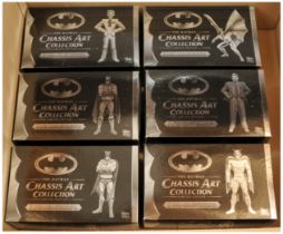 Corgi "Batman" Set Of 6 "Chassis Art Collection" To include - 1930's Batmobile. (2) 1960's Batmob...
