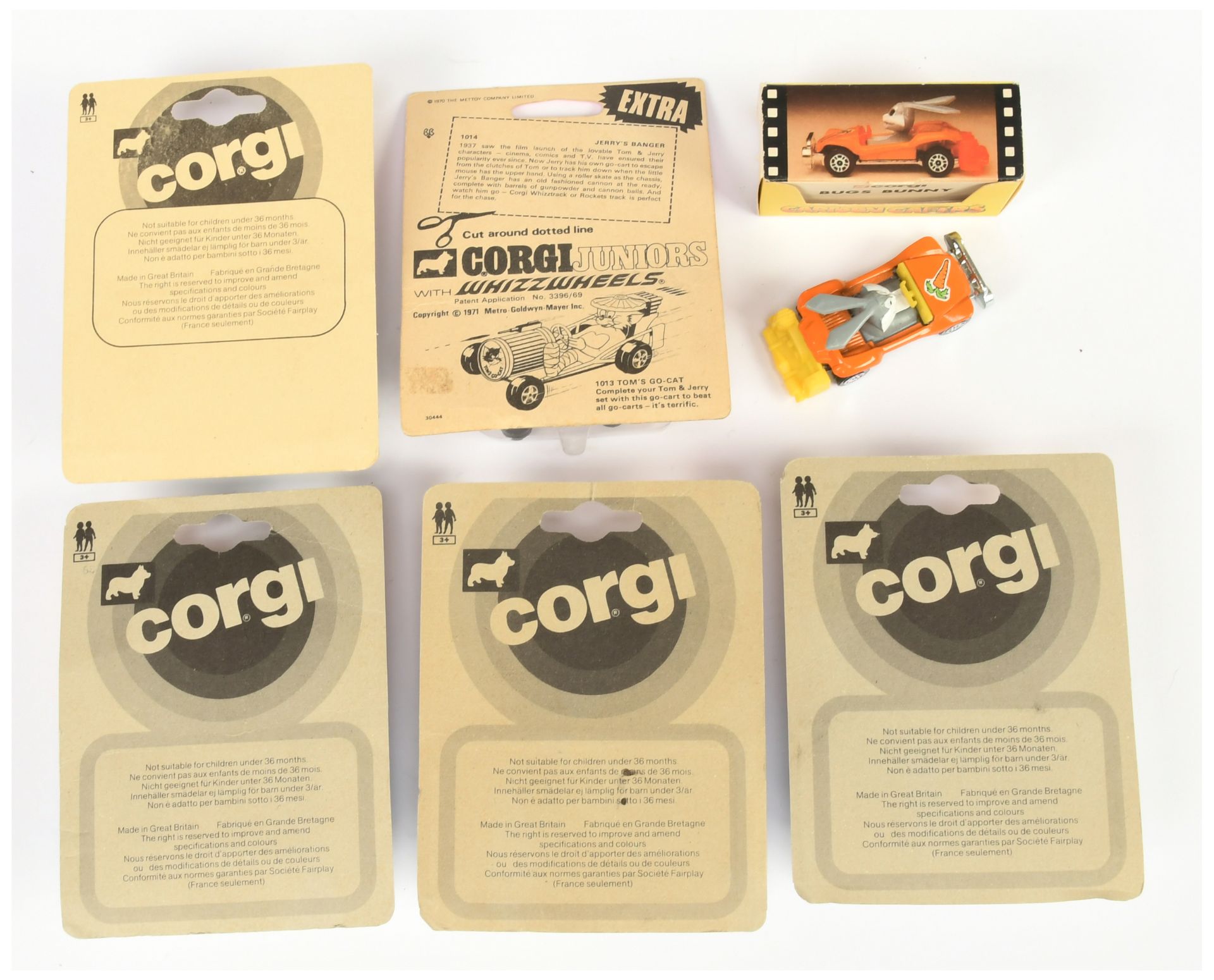 Corgi Juniors Group Of 6 To Include (1) "Tom's" Car - Yellow body, (2) Another but White body, (3... - Image 2 of 2