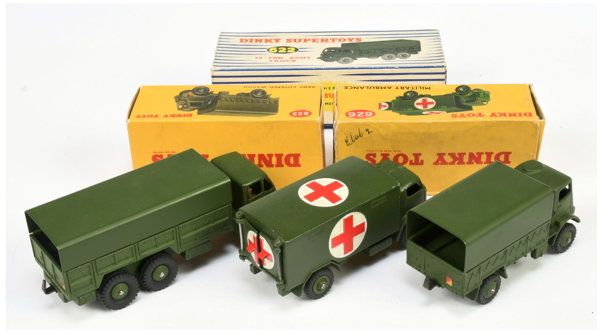 Dinky Toys Military Group To Include (1) 622 Foden Covered Wagon, (2) 623 Covered wagon and (3) 6... - Bild 2 aus 2