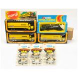 Corgi Toys Juniors Group To Include 91 Custom Van "Vantastic" - Black, orange and yellow - Trade ...