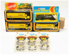 Corgi Toys Juniors Group To Include 91 Custom Van "Vantastic" - Black, orange and yellow - Trade ...
