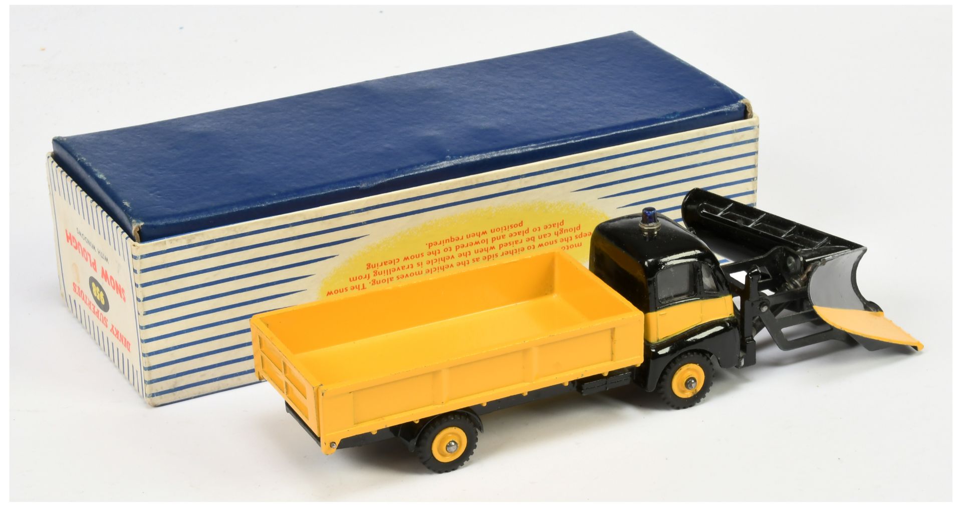 Dinky Toys 958 Guy Warrior With Snow Plough - Black and yellow including supertoy hubs, blue roof... - Image 2 of 2