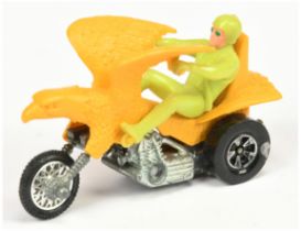 Mattel Hot Wheels RRRumblers - Bold Eagle - Yellow body with lime green rider (without Guide) -