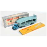 Dinky Toys 982 Bedford Pullmore Car Transporter - Mid-blue cab, Rigid and supertoy hubs with smoo...