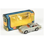 Corgi Toys 270 "James Bond" Aston Martin DB5 (2nd issue) - Silver-grey body, red interior with "J...